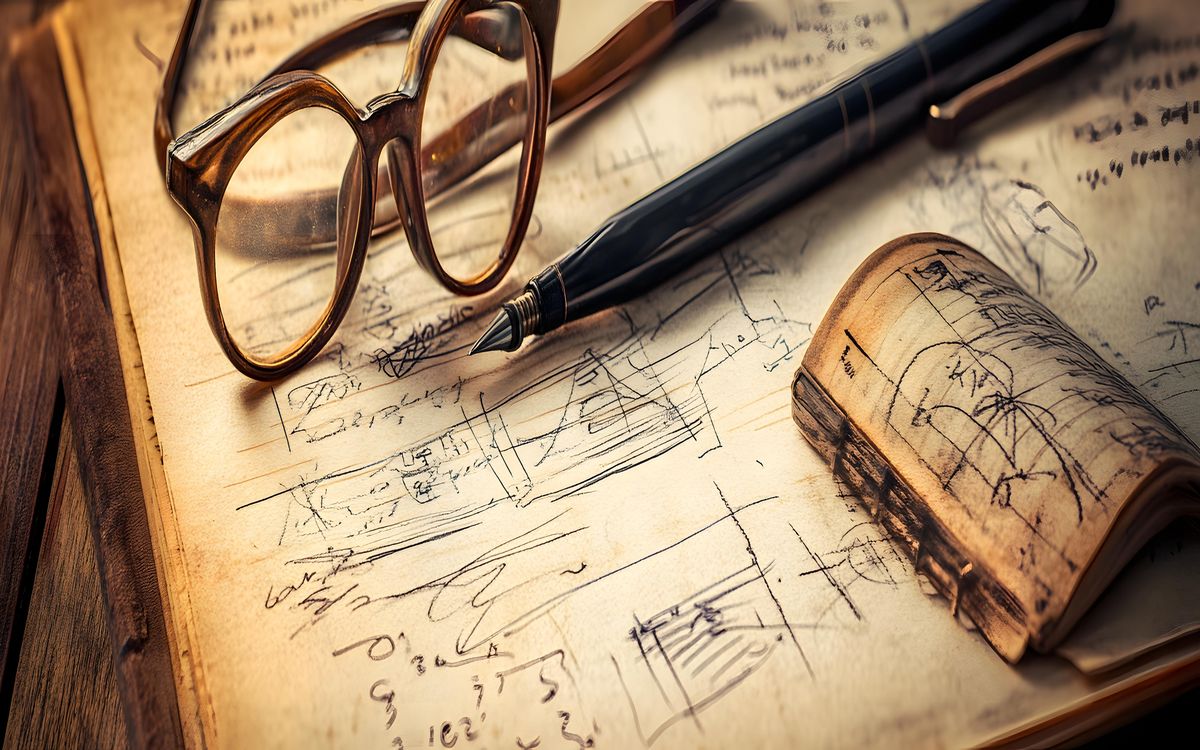 Engineering documentation process showing research, testing, and writing