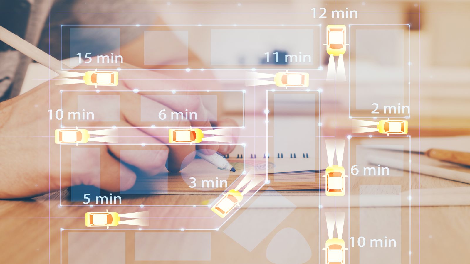 Version control timeline showing iterative refinements